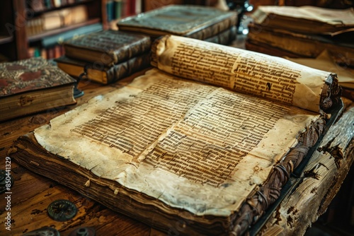 The Beowulf manuscript, an Old English epic poem and one of the most important works of Anglo-Saxon literature