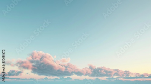 Background of a clear sky at dusk with fading light and a serene atmosphere