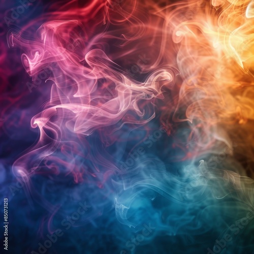 Abstract Colorful Smoke Background
