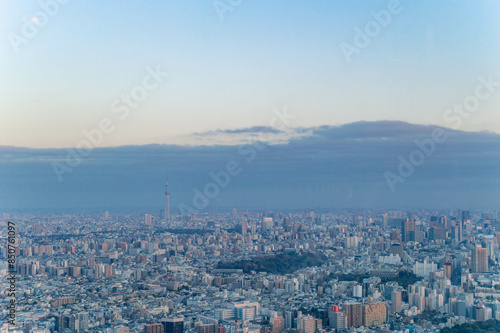 Vue sur la Skyline de Tokyo, Ikeburkuro, Kanto, Japon