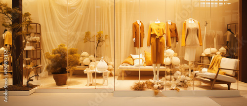 Elegant Boutique Window Display Showcase