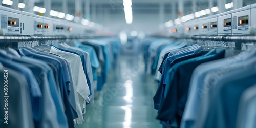 Efficient Modern Dry Cleaning Machines for Busy Hi-Tech Businesses. Concept Dry Cleaning Machines, Hi-Tech Businesses, Efficiency, Modern Technology