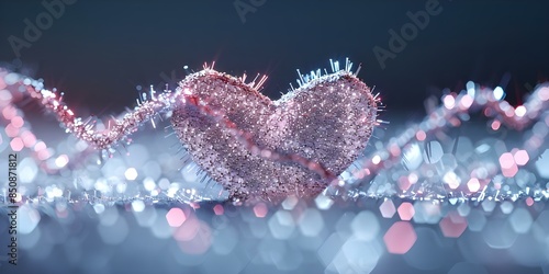 Glittering Pulse of Heartbeats 4K Background Animation. Concept Glittering, Pulse, Heartbeats, 4K, Background Animation