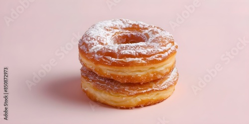 Isolated background image of a cronut a popular pastry hybrid. Concept Food Photography, Trendy Treats, Delicious Desserts, Pastry Creations, Cronut Craze