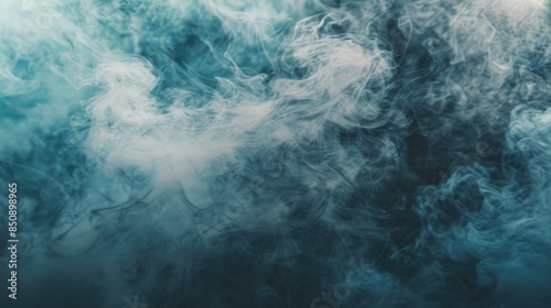 Photograph of studio smoke with copy space and background effect