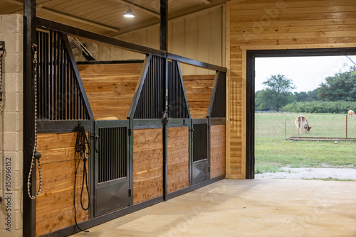 Stall barn alley way stall doors