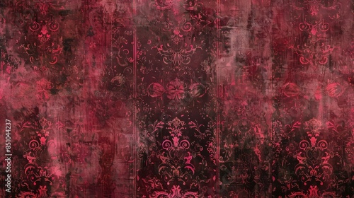 Maroon backdrop scarlet and burgundy splashes tapestry feel