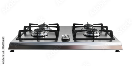 Stainless Steel Gas Stove with Two Burners