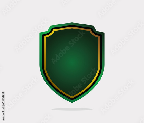 Shield icon template isolated. logo design, flat style color editable vector illustration