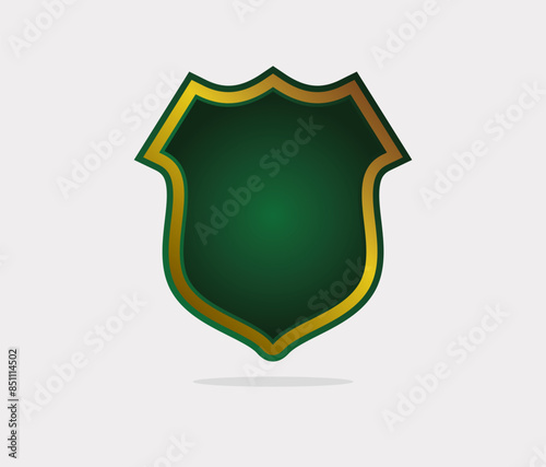 Shield icon template isolated. logo design, flat style color editable vector illustration