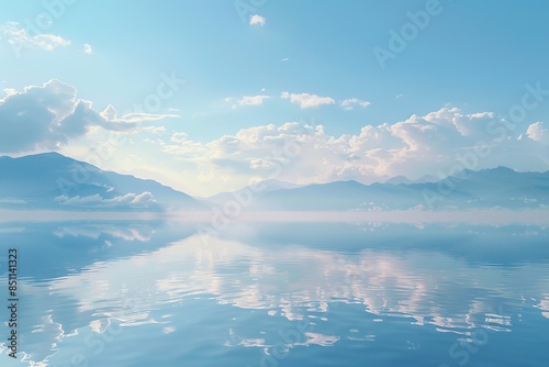 nature landscape blue sky water lake travel mountains beauty summer outdoor reflection scenic view scenery calm background tourism clouds panorama snow forest