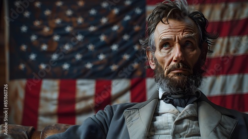 Discover the essence of Independence Day with ultra-clear 8K resolution photos of the Declaration and Abraham Lincoln, showcasing pivotal historical events