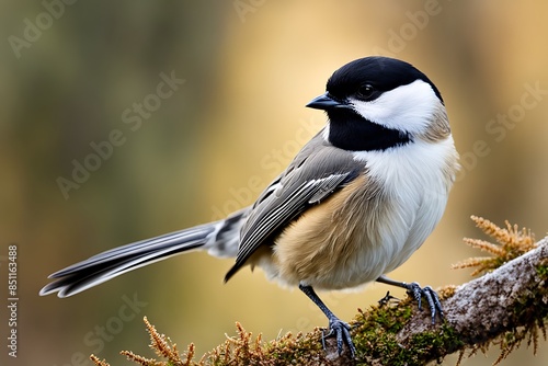 black atricapilla poecile isolated chickadee capped bird black-capped white animal avian cut-out fauna on songbird background wildlife