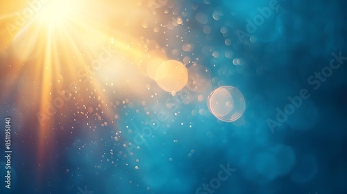 Blank background with lens flare