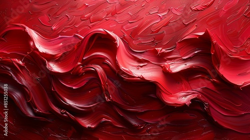 Bold strokes of crimson dance across a canvas of vibrant red, imbuing the scene with passion and intensity. Abstract Backgrounds Illustration, Minimalism,