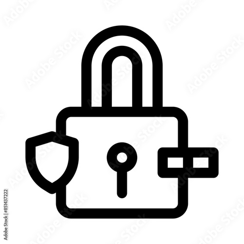 padlock line icon