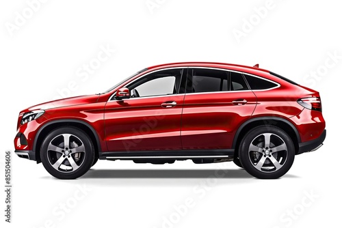 Red SUV Side View, Modern Design