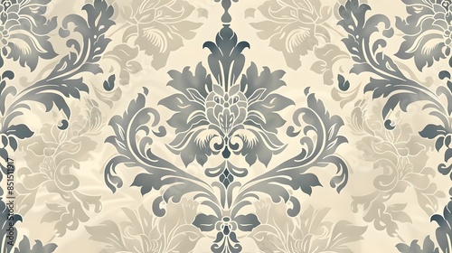 Vintage wallpaper pattern background ornate floral designs