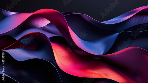 abstract wallpaper, colorful abstract waves, pink and purple hues, fluid and dynamic, modern, wide