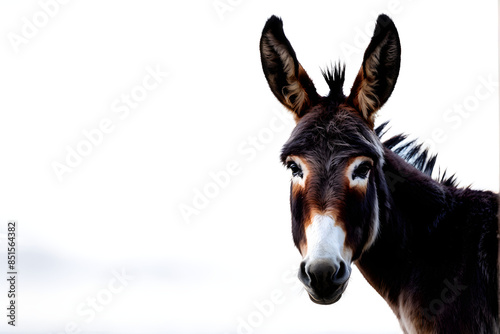 Donkey isolated on white