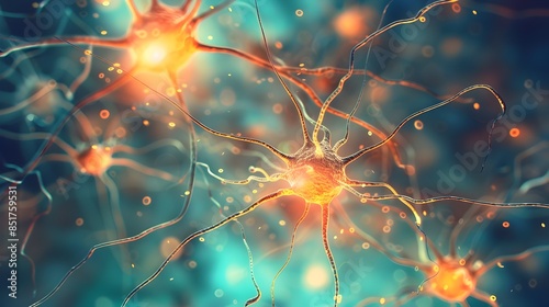 Intricate Neural Network Connections Under Microscopic Examination for Medical Research