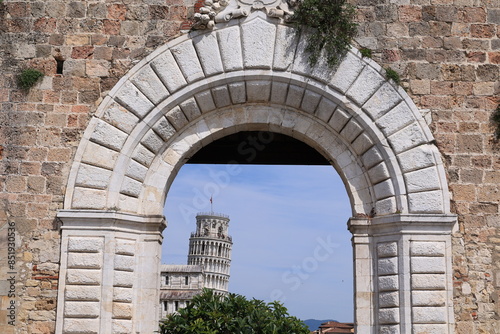 Ansicht des schiefen Turms von Pisa in Italien 