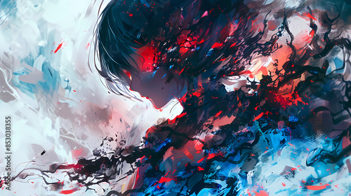 Unleashing the Beast: A Stock Collection of Abstract Anime Manga Monster Illustrations