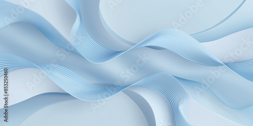 Abstract background with light blue stripes and gradient lines. Futuristic style. Aspect ratio 2:1