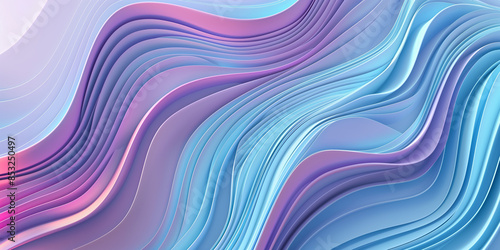 Abstract background with light blue stripes and gradient lines. Futuristic style. Aspect ratio 2:1