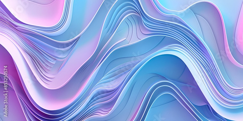 Abstract background with light blue stripes and gradient lines. Futuristic style. Aspect ratio 2:1
