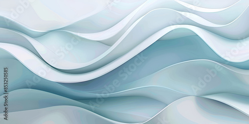 Abstract background with light blue stripes and gradient lines. Futuristic style. Aspect ratio 2:1