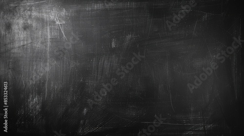 Blank dusty chalkboard surface, dark and slightly textured
