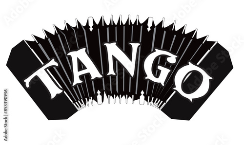 Tango Bandoneon logo instrument for playing argentine tango