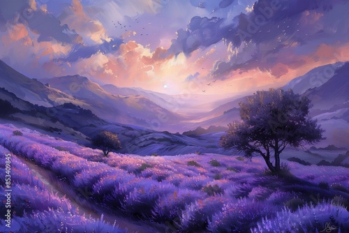 Lavender lush valley 