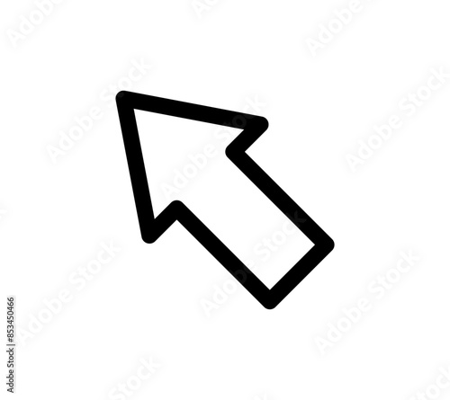 シンプルな矢印のアイコンSimple arrow icon