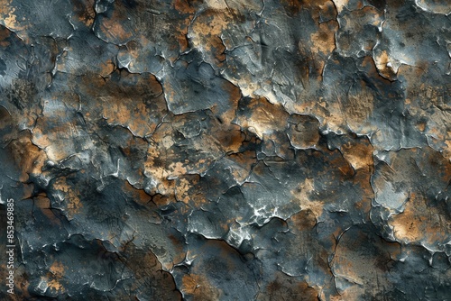 A seamless texture of a cracked and weathered metal surface. AIG51A.