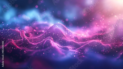 This is a beautiful abstract image of a glowing pink and purple nebula.