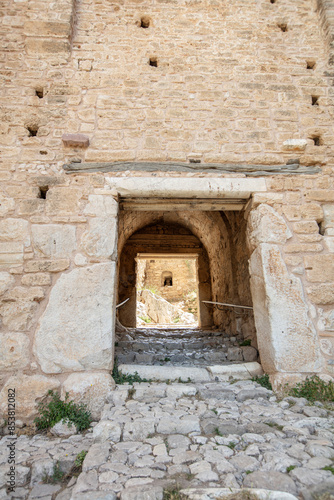 Acrocorinth fortress, Upper Corinth, the acropolis of ancient Corinth Peloponnese, Greece