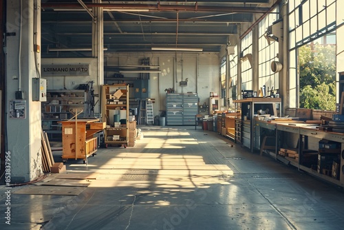 Warehouse filled with numerous wood and metal tools