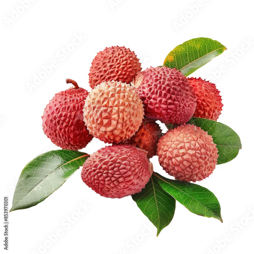 litchi mûr et sucré détouré sur fond transparent