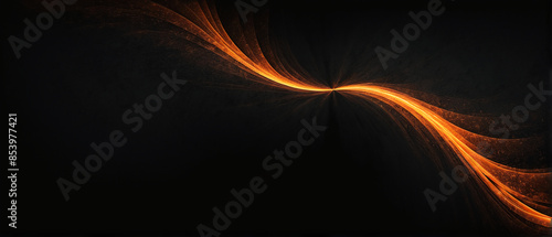  Dark noisy grainy poster background, orange black abstract glowing shape, header cover backdrop design noise texture banner, copy space 