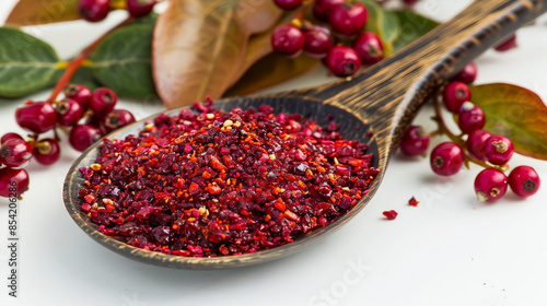 Fresh Australian Lilly Pilly Superfood with Negative Space Stock Photo