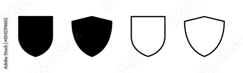 Shield icon set. Protection icon vector. Security vector icon
