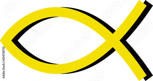 ichthys Jesus Fish sign vector image or clipart