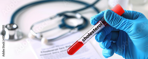 Blood sample for cholesterol test