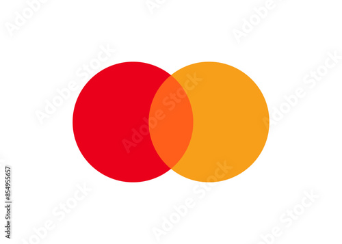 Mastercard logo. Debit, credit card icon isolated vector illustration