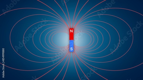 Magnetism physics schemes, polar magnets electromagnetic field, Scientific educational vector format depicting electromagnetic fields and an electromagnetic wave, Educational for school, physics