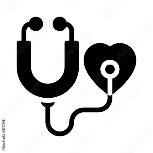 medical checkup glyph icon