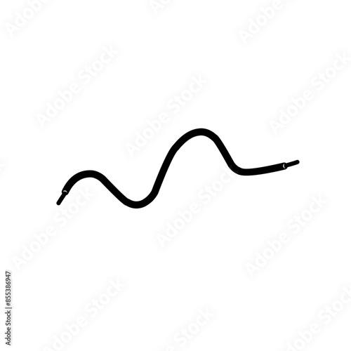 black shoelace icon