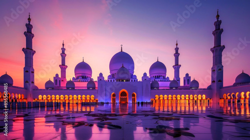 illustration capture beautiful of mosque